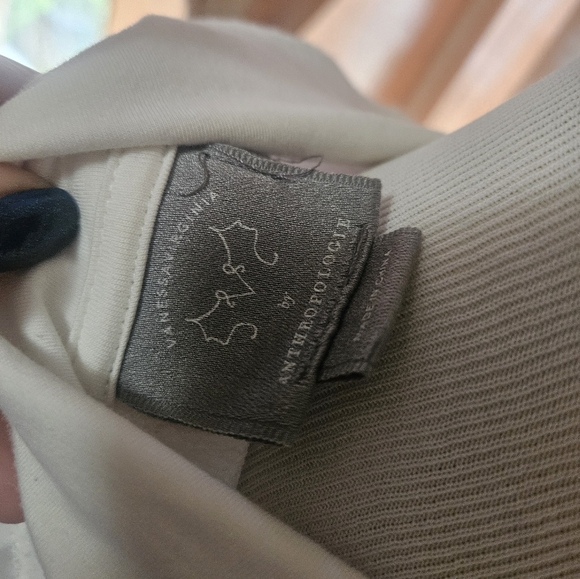 Anthropologie Cream Blouse L - Picture 5 of 5